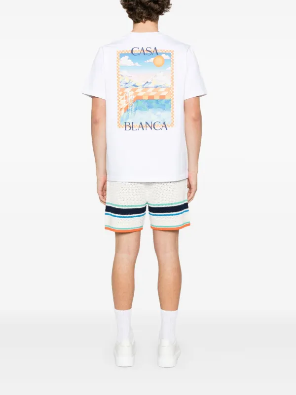 Tシャツ・カットソー Casablanca 'Surreal pool' shirt (MS25SH00307 SURREALPOOL) Casablanca Surreal Pool T-shirt | White | FARFETCH