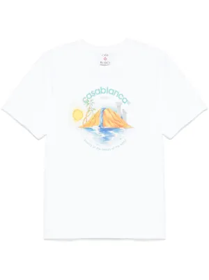 Casablanca Looking At The Beauty Of The World T-shirt | White