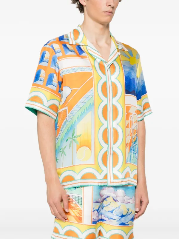 Tシャツ・カットソー Casablanca 'Surreal pool' shirt (MS25SH00307 SURREALPOOL) Casablanca Surreal Pool T-shirt | White | FARFETCH