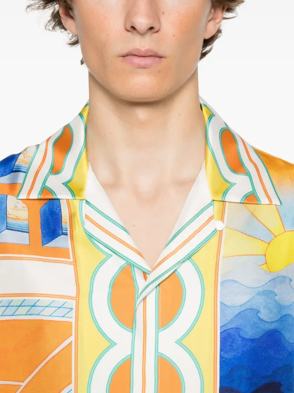 Casablanca Surreal Pool Shirt | Orange | FARFETCH