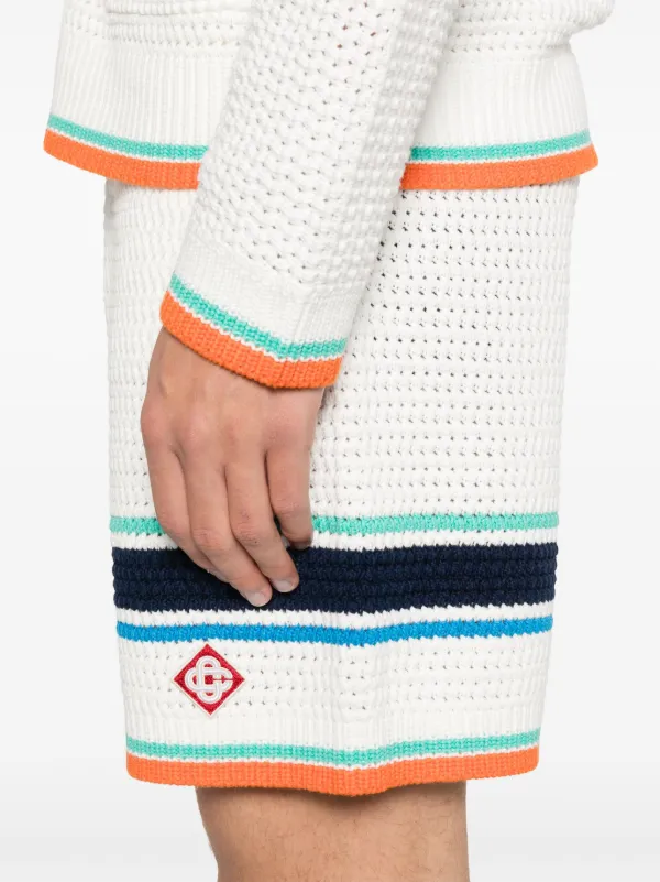 Casablanca クロシェ ショートパンツ | ホワイト | FARFETCH JP