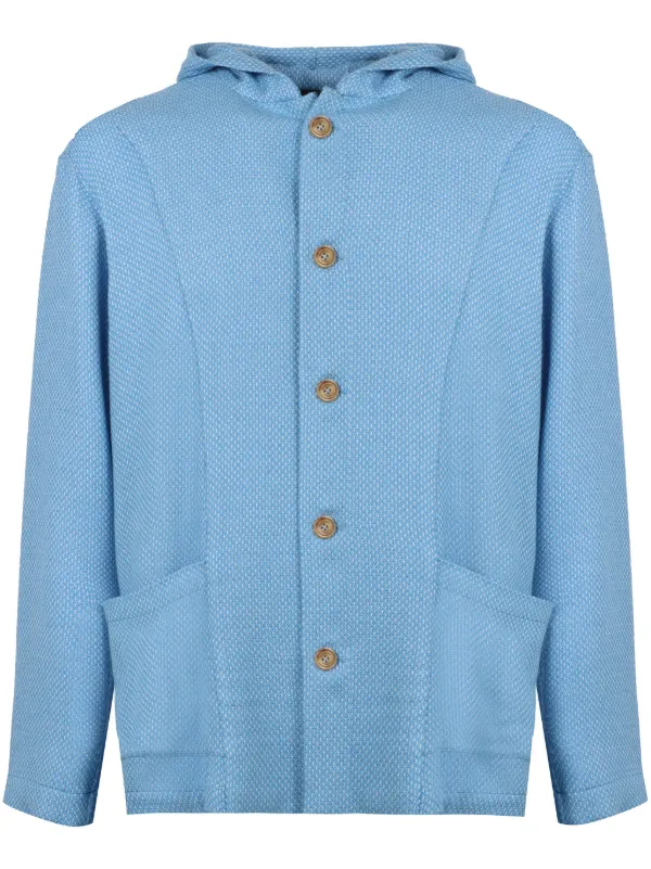 Kiton Luca Cardigan in Blue
