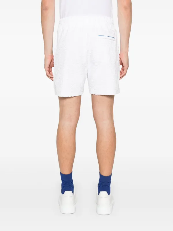 Casablanca Shorts De Toalla Con Monograma Blanco FARFETCH CL