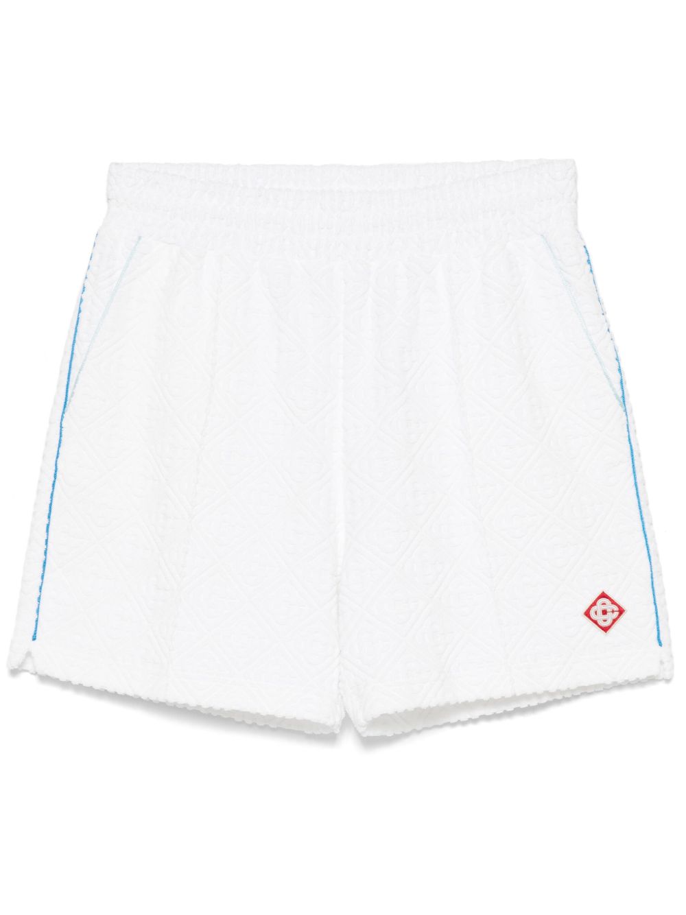 Casablanca monogram towelling shorts - White