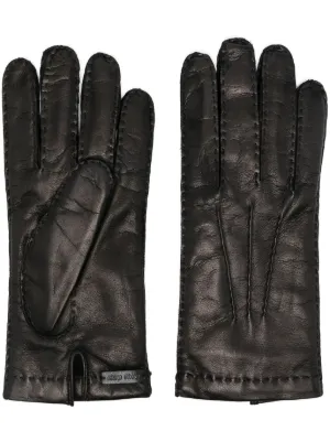 MiuMiu＊Shearling mitten gloves シアリング グローブ＊送料込 Miu Miu shearling-trim Mitten Gloves | Brown | FARFETCH