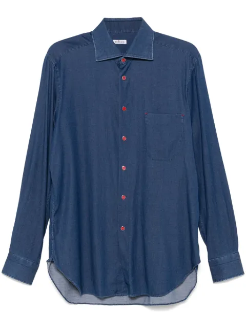 Kiton camisa de mezclilla