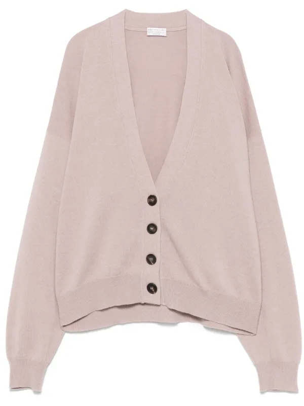 Brunello Cucinelli カシミア カーディガン | ピンク | FARFETCH JP
