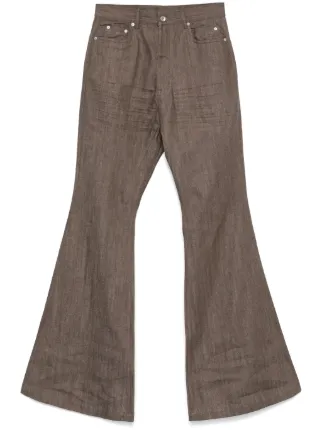 Rick Owens DRKSHDW Calça Jeans Bolan | Marrom | FARFETCH BR