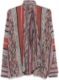 Missoni scarf-detailing blouse - Silver