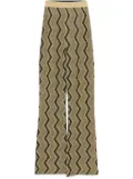 Missoni zigzag-woven trousers - Gold