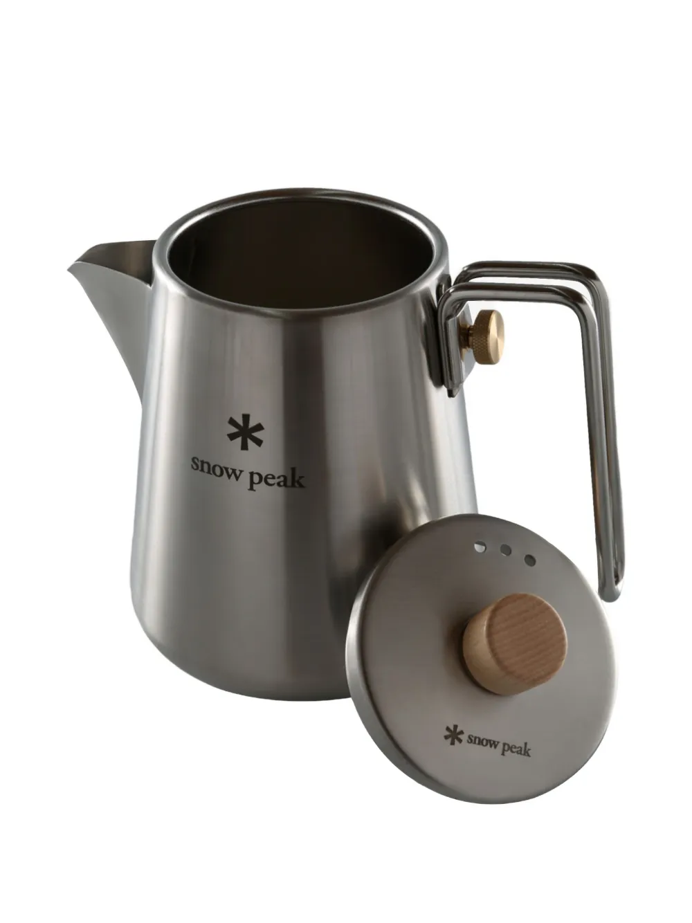 Snow Peak Stainless-steel Kettle (1.3l) In Metallic