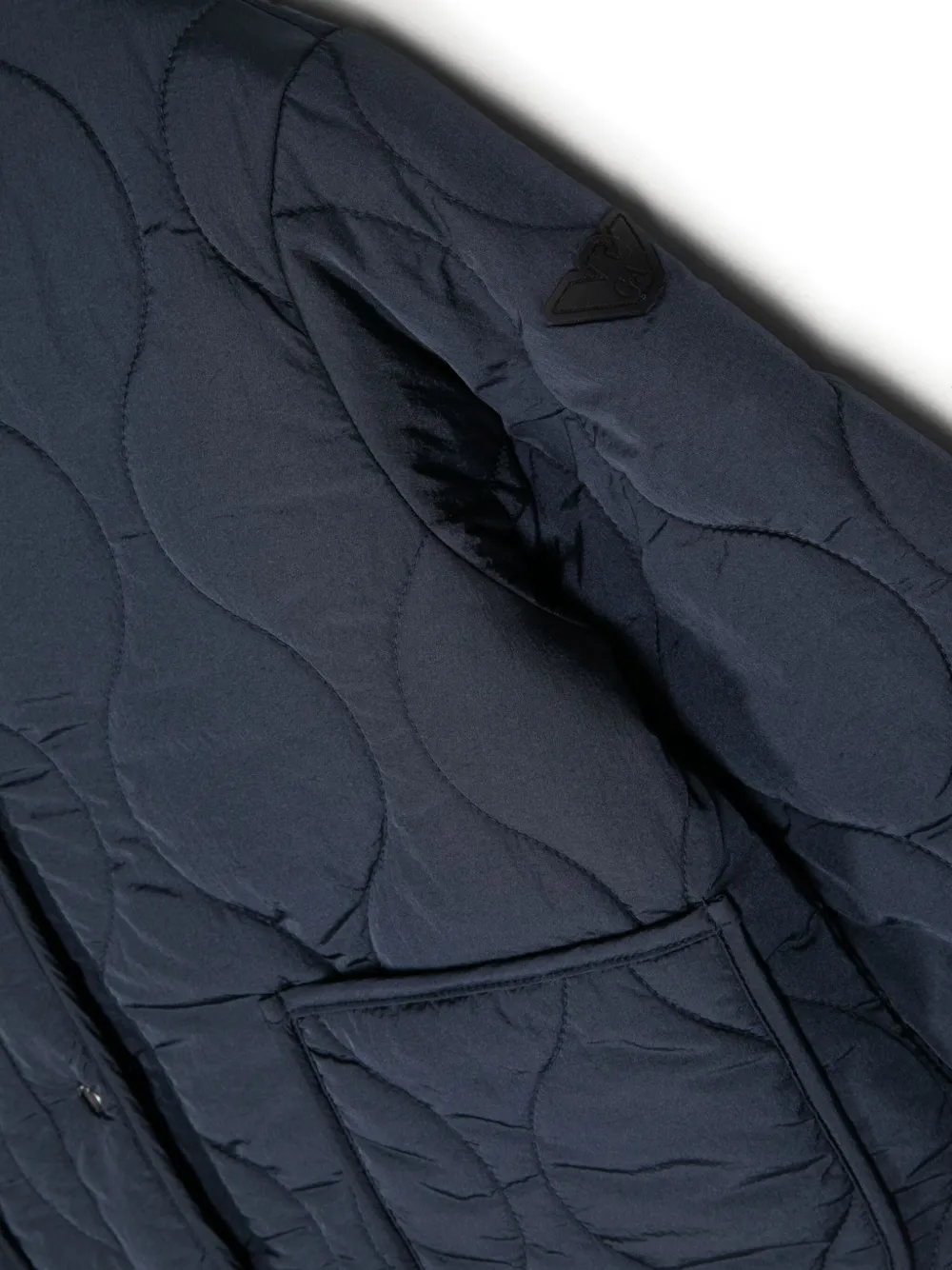 Emporio Armani Kids Gewatteerd jack Blauw