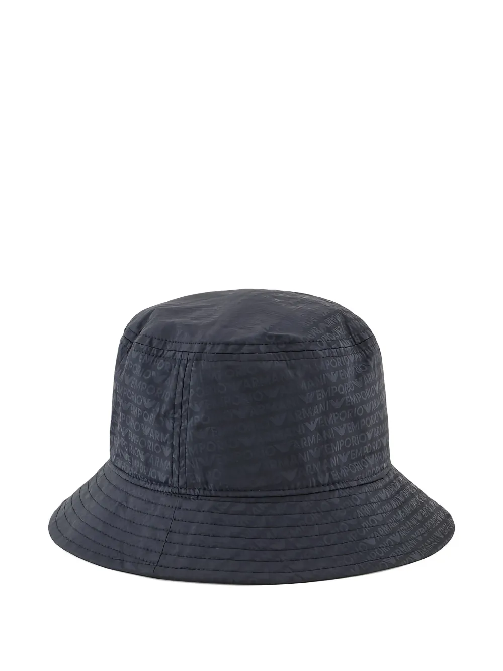 Emporio Armani Kids logo-print bucket hat - Blauw