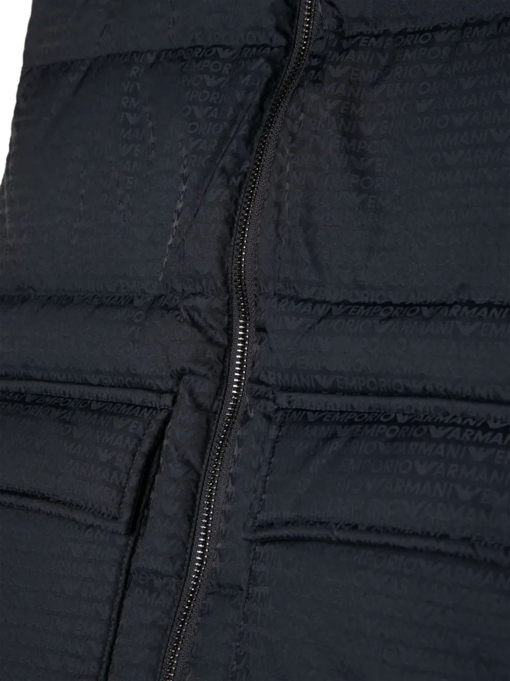 Emporio Armani Kids Gewatteerd jack Blauw