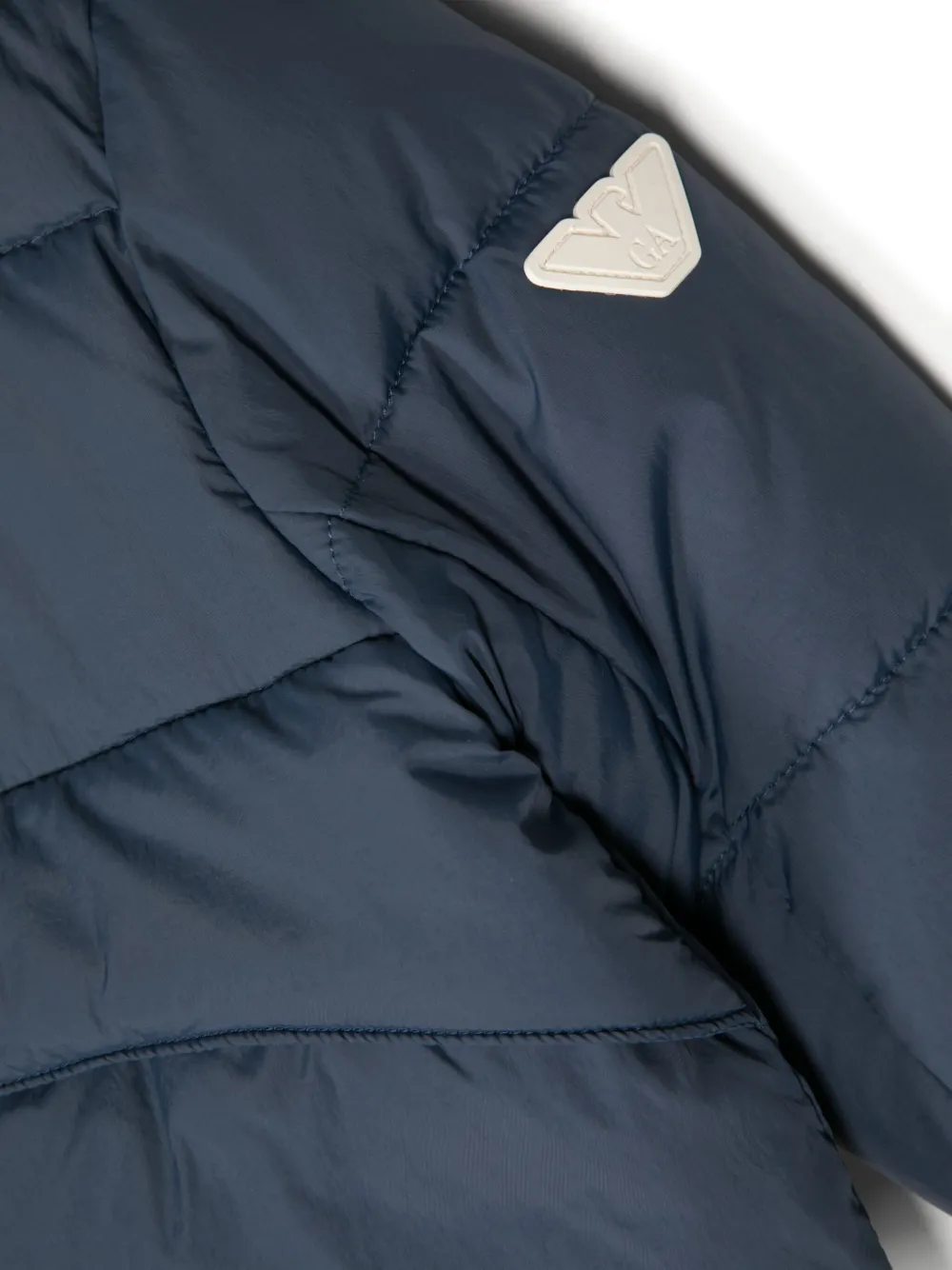 Emporio Armani Kids Gewatteerd jack Blauw