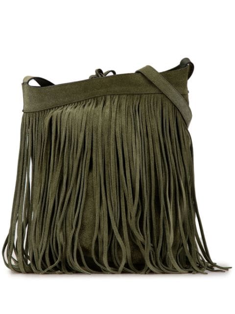 Céline Pre-Owned 2019 Suede Fringe bucket bag