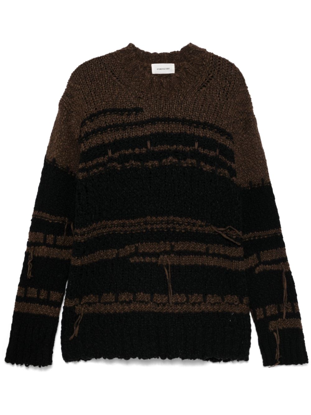 atomo factory patterned-intarsia sweater