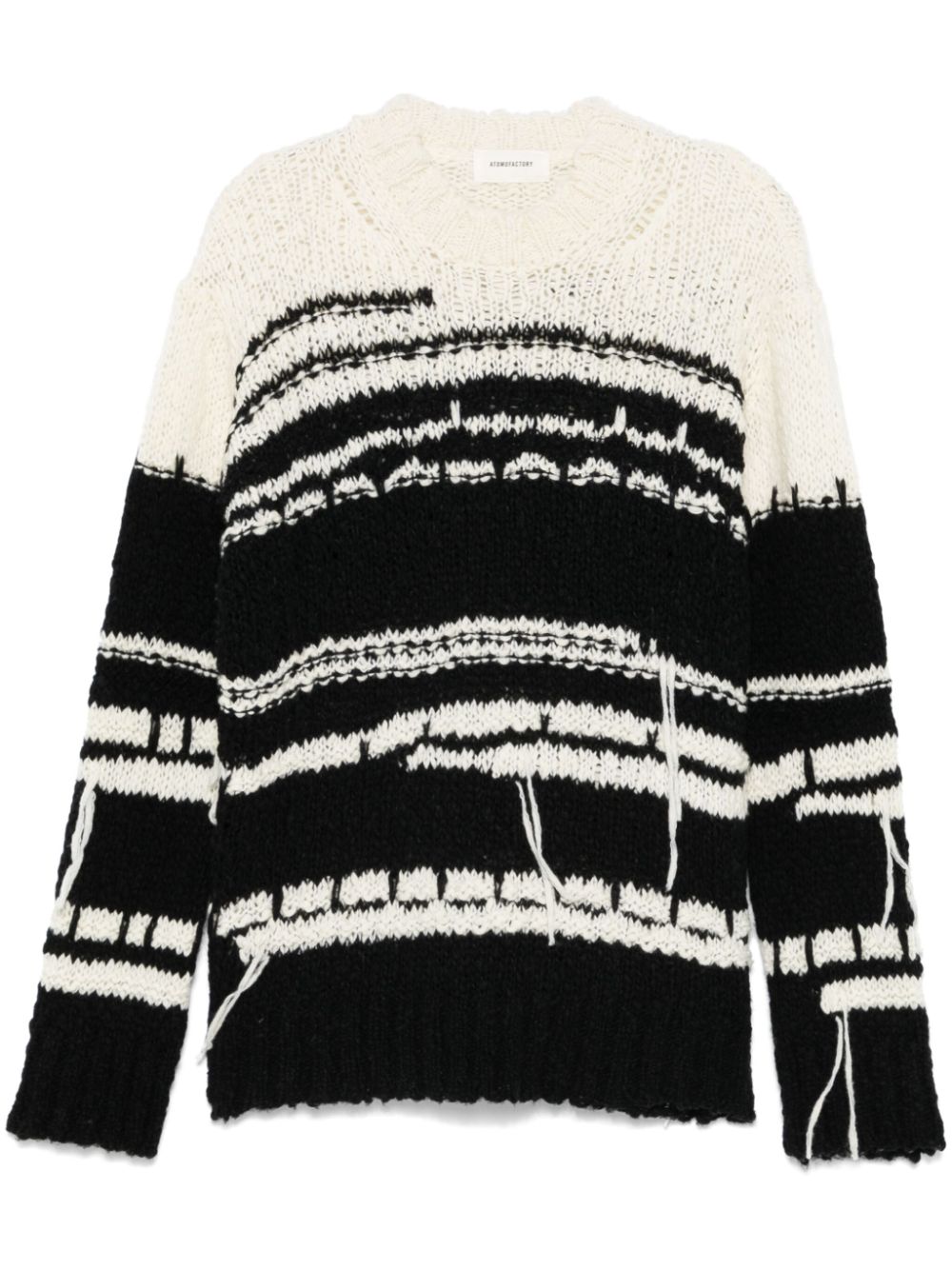 atomo factory patterned-intarsia sweater