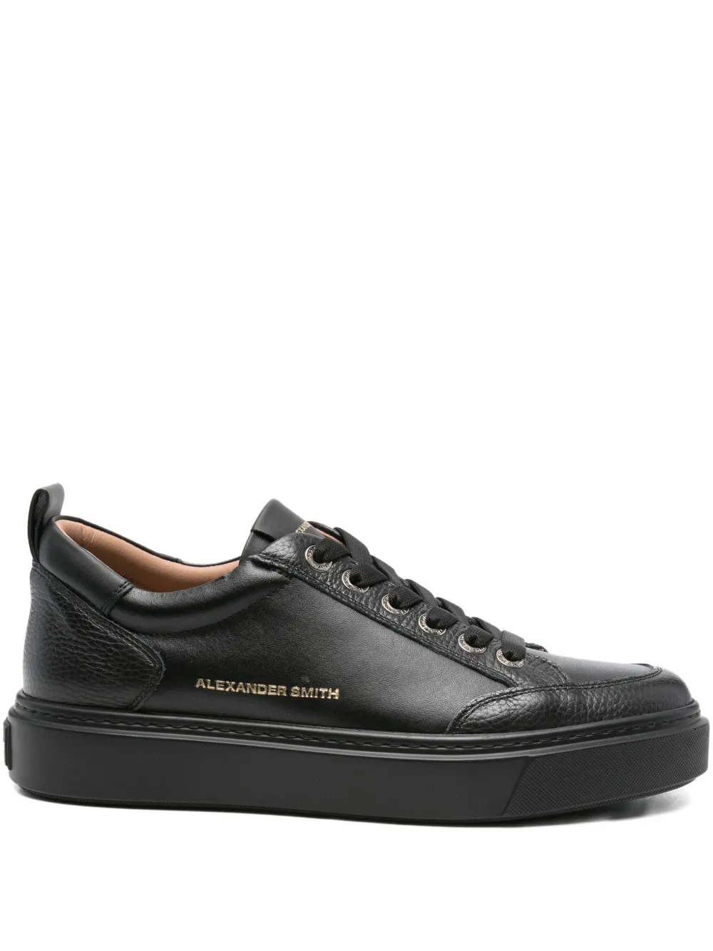 Alexander Smith Bond leather lace-up sneakers Black
