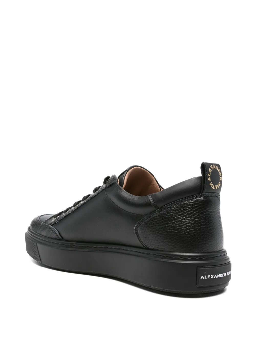 Alexander Smith Bond leather lace-up sneakers Black