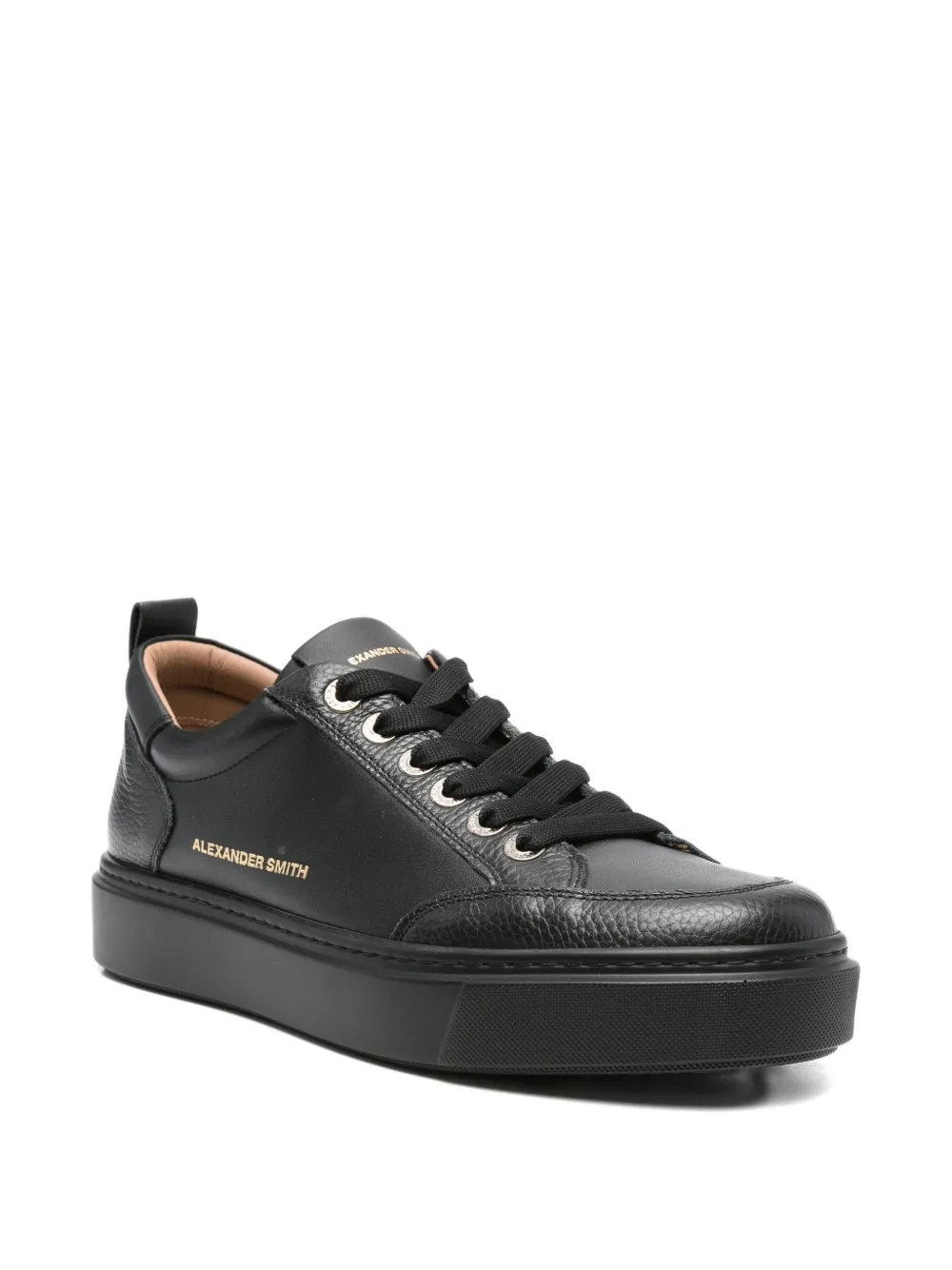 Alexander Smith Bond leather lace-up sneakers Black