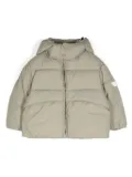 Emporio Armani Kids logo-patch padded jacket - Grey