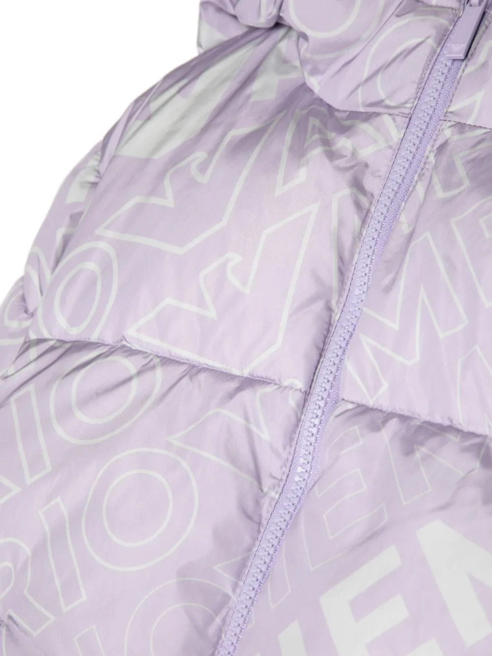 Emporio Armani Kids Gewatteerd jack met monogram Paars
