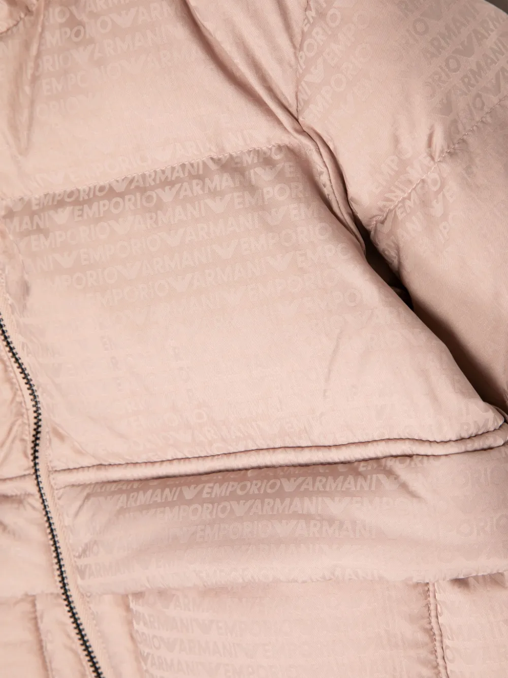 Emporio Armani Kids Gewatteerd jack Roze