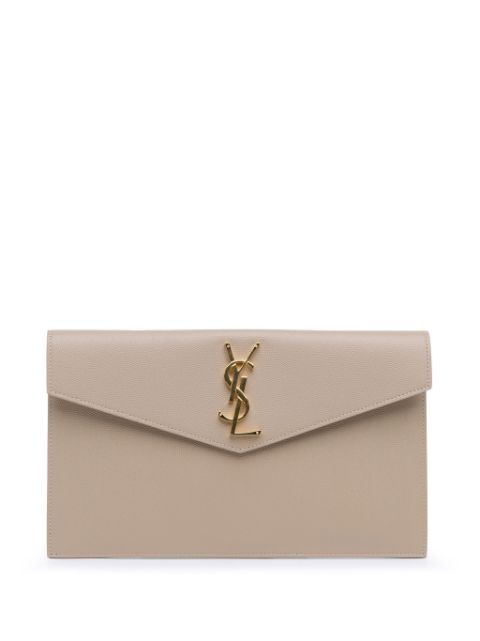 Saint Laurent Pre-Owned 2023 Grain de Poudre Uptown Pouch Clutch