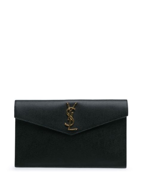 Saint Laurent Pre-Owned 2023 Grain de Poudre Uptown Pouch clutch bag