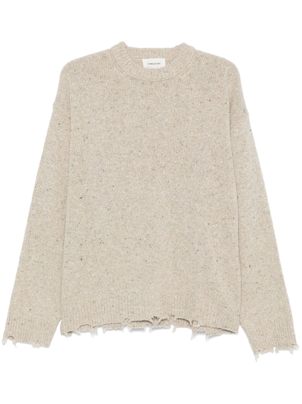 atomo factory speckle-knit sweater