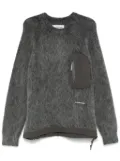 and Wander logo-embroidered sweater - Grey