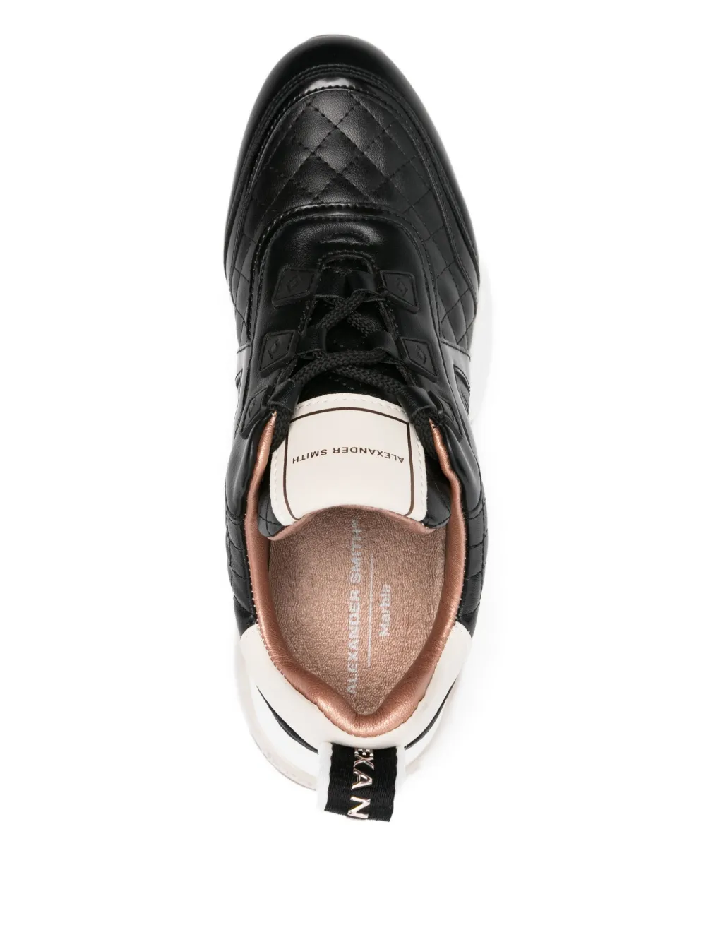 Alexander Smith Marble leather sneakers Black