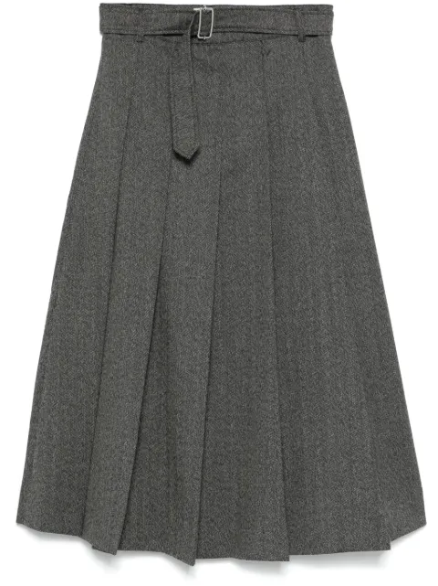 Officine Generale pleated midi skirt