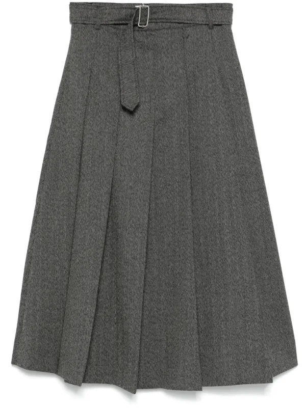 スカート OFFICINE GENERALE Women Mid Skirts W24WSKT153 STONE Grey 25494449_55584228_600.jpg