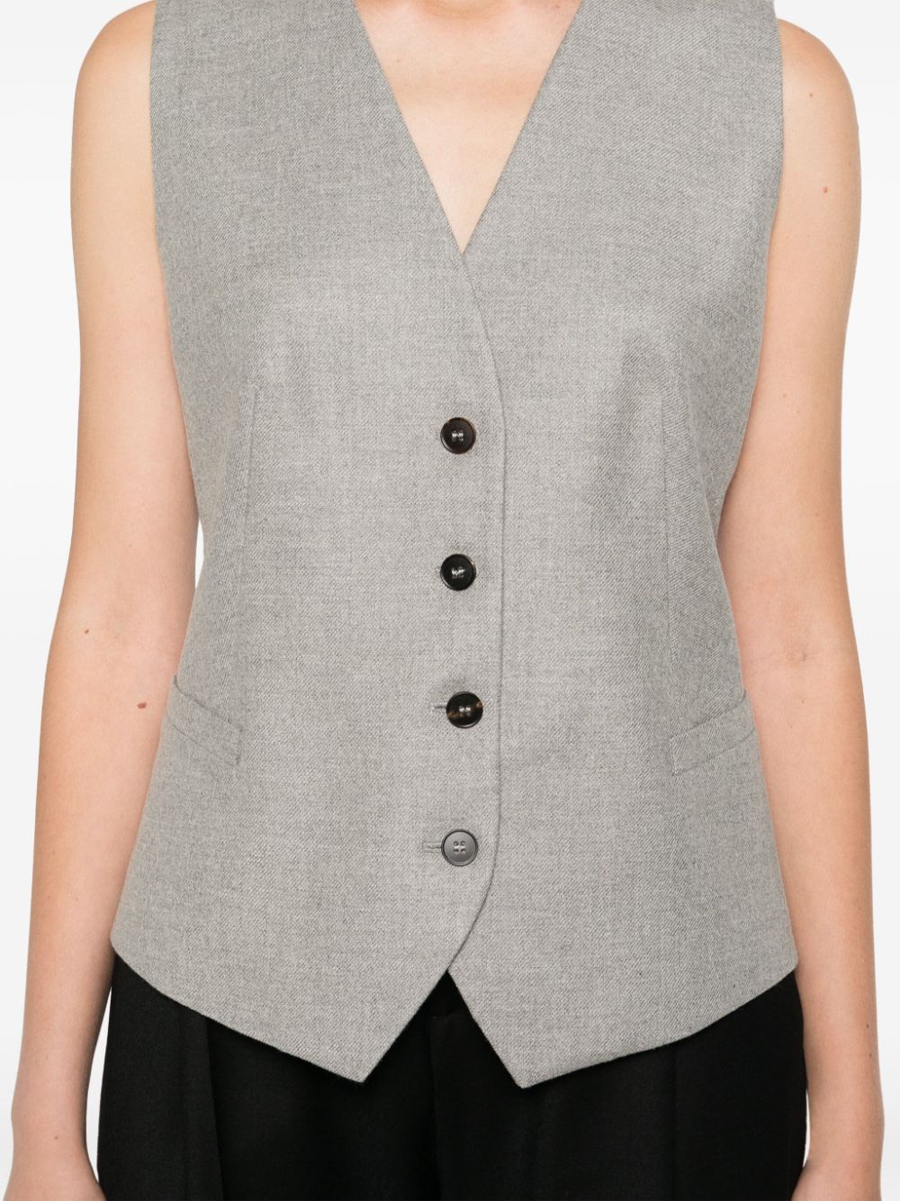 Shop Antonelli Fiumicino Gilet In Grey