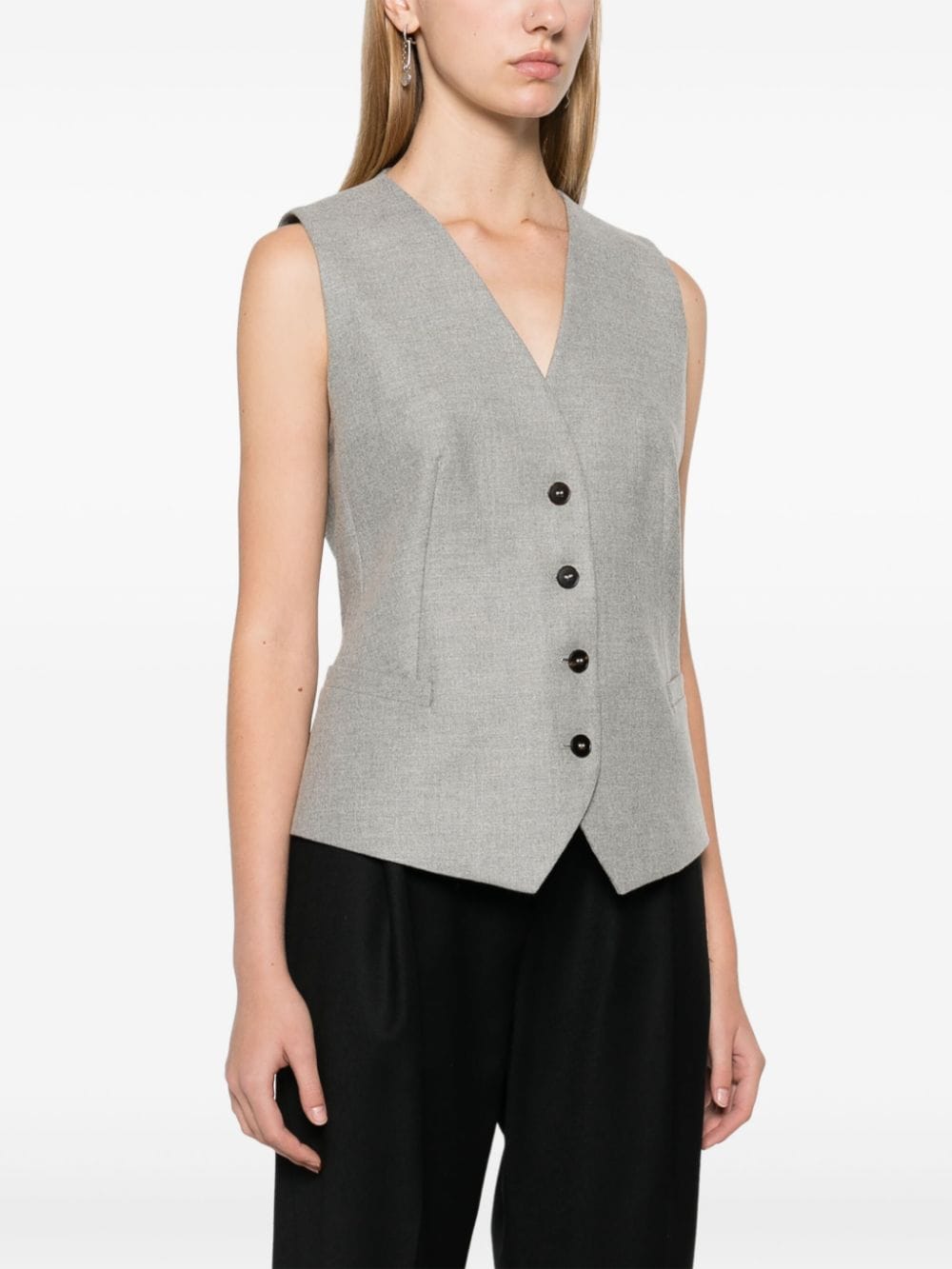 Shop Antonelli Fiumicino Gilet In Grey