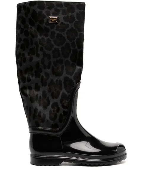 Dolce & Gabbana leopard-print boots Women