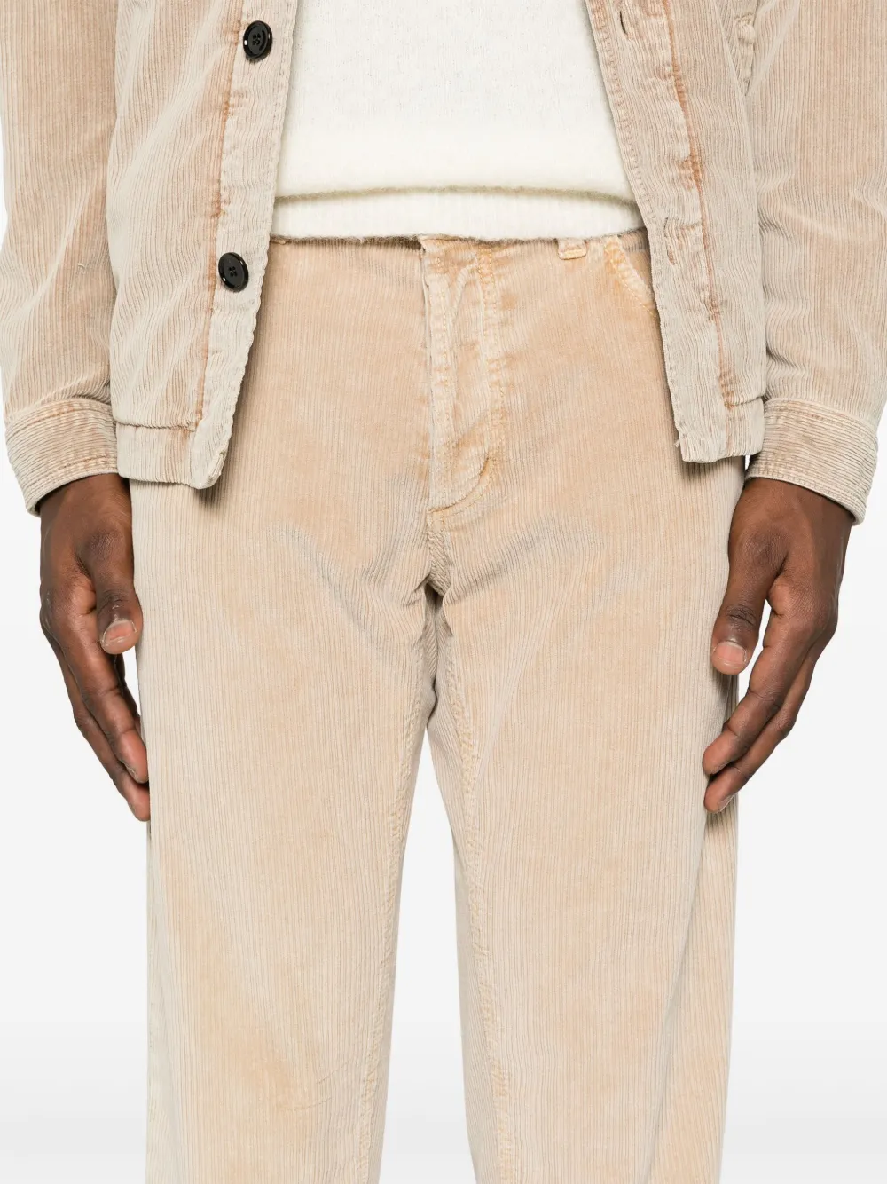 DONDUP Brighton broek met toelopende pijpen Beige