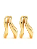 Astrid & Miyu Molten Duo huggie earrings - Gold