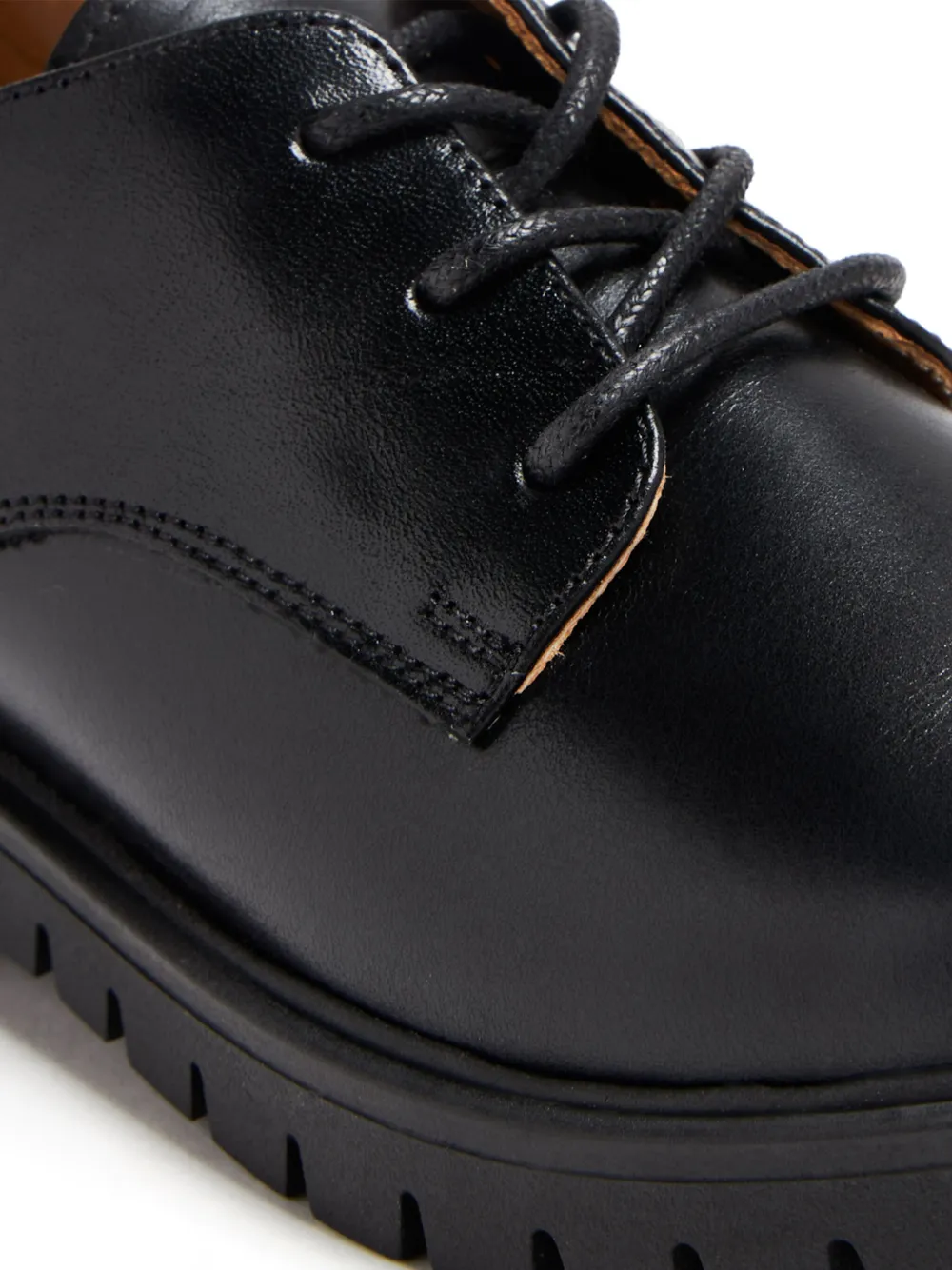 BabyWalker leather lace-up shoes - Zwart