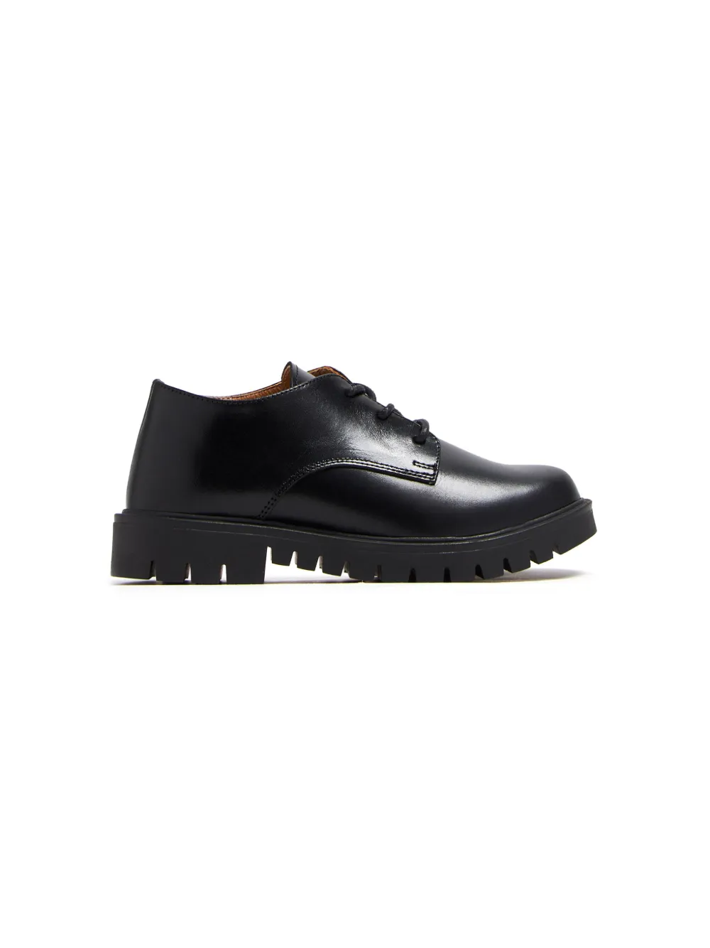 BabyWalker leather lace-up shoes Black