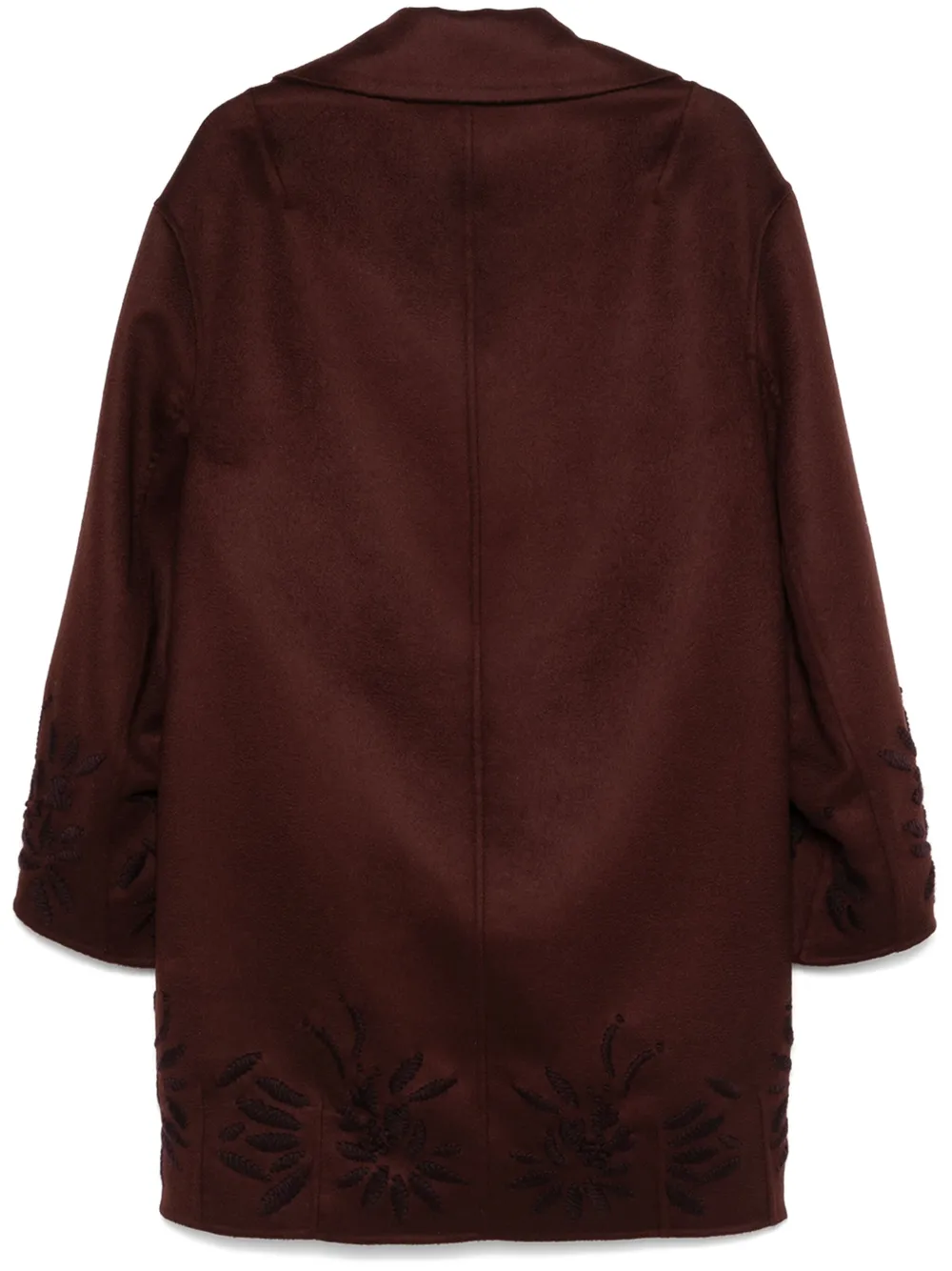 Ermanno Scervino motif-embroidered coat | Single Breasted Coats | Image 2