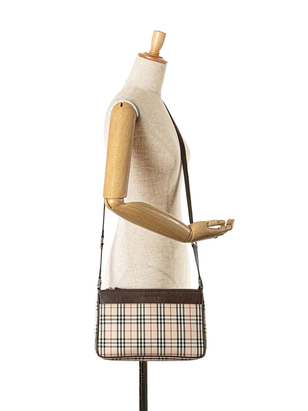 Affordable Burberry 20th Century House Check Canvas crossbody bag Women