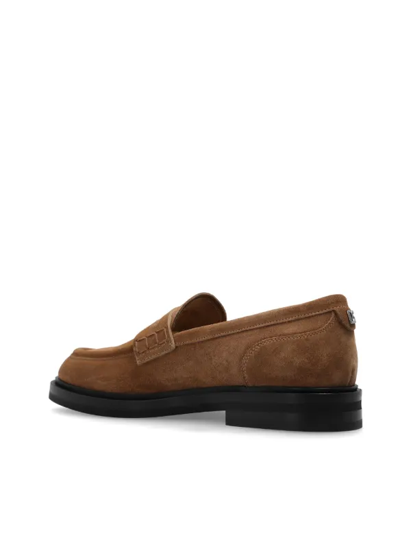 DOLCE&GABBANA ローファー イタリア製 約24.5 ブラウン レザー Dolce & Gabbana スエード ローファー | ブラウン | FARFETCH JP