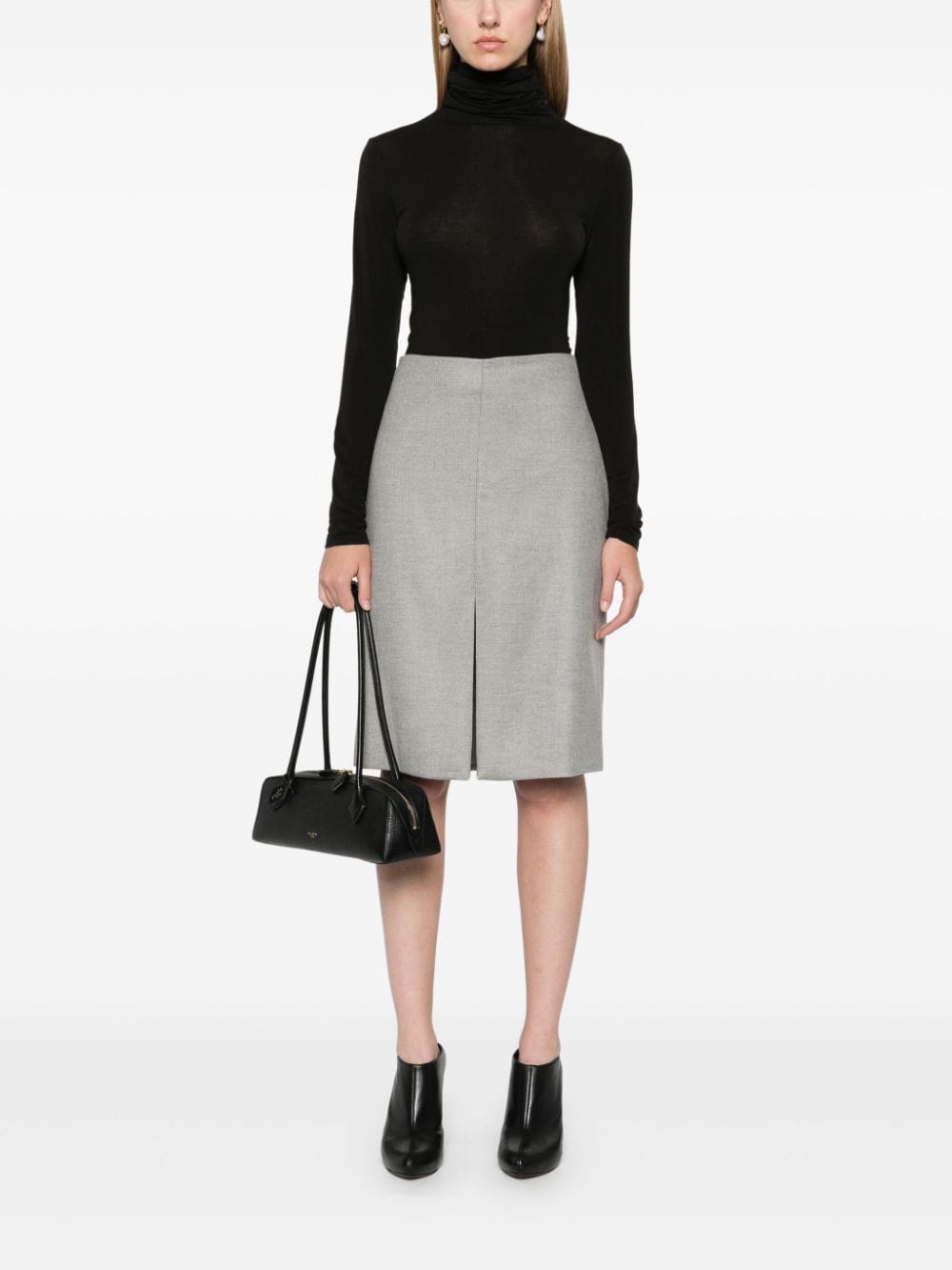 Shop Antonelli Midi Skirt In Grey