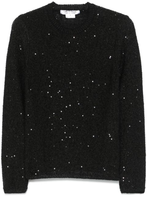 Comme Des Garcons Comme Des Garcons sequin-embellished sweater Women