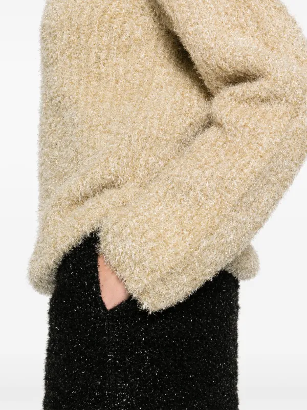 Comme Des Garçons Comme Des Garçons Lurex Sweater Gold FARFETCH PH