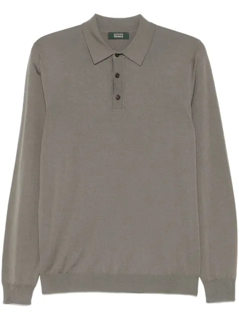 Zanone knitted polo shirt