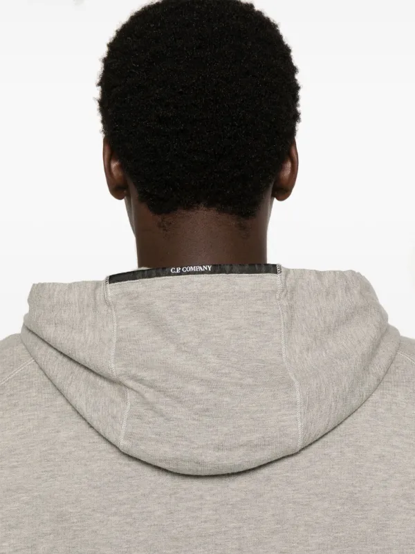 C.P. Company Fleece Zipped Hoodie | Grey | FARFETCH GE